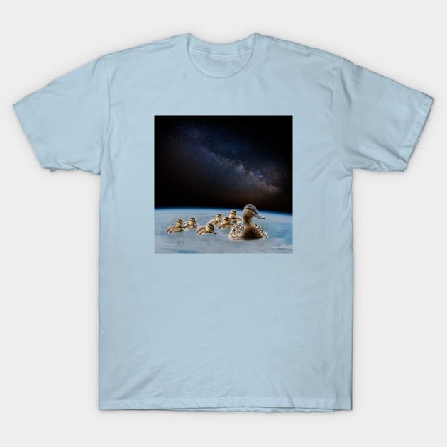 Space Ducks T-Shirt by PlanetWhatIf